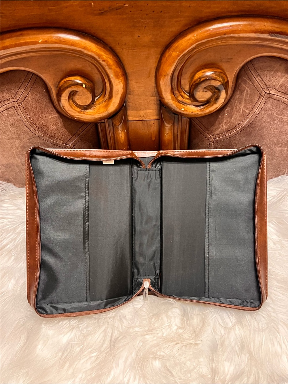 vegan leather Two-Tone Bible/Book Cover - John 3:16 (L - Picture 4 of 10